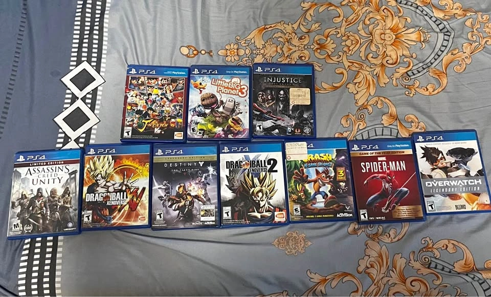 Lot of 10 PS4 Games - Spider-Man, Crash Bandicoot, and more