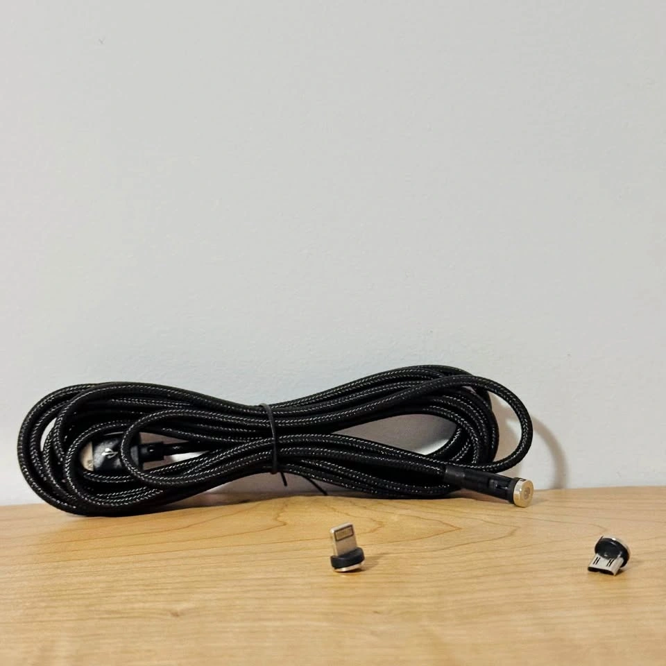 Magnetic Cable - Lightning and Micro USB - 10 ft