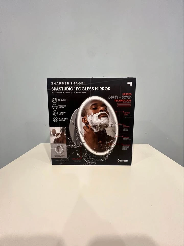 SEALED Fogless Bathroom Mirror and Speaker