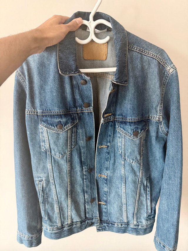 Zara Men's Denim Jackets – Blue & Black, Trucker Style - photo 2