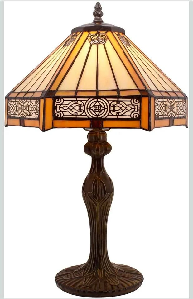 Tiffany Style Mission Stained Glass Table Lamp - photo 5