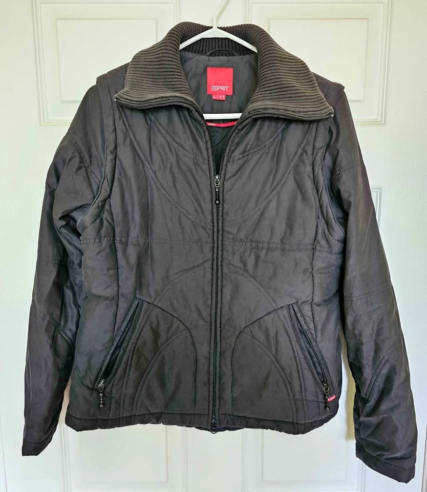 ESPRIT 2-in-1 Convertible Padded Jacket Vest - Size M