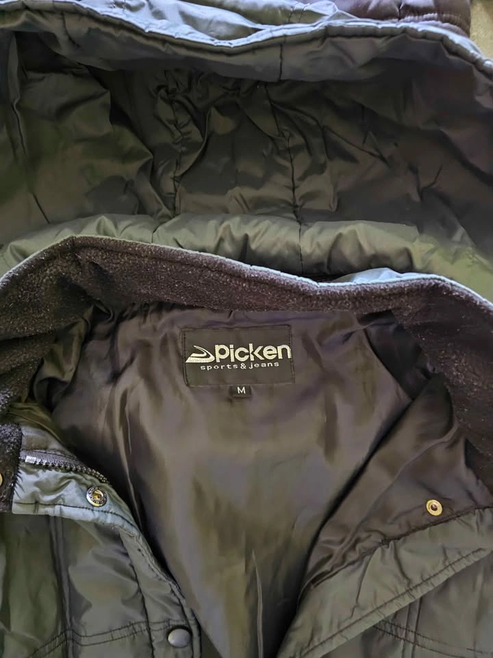 Picken Sports & Jeans Black Hooded Quilted Long Winter Jacket - - photo 2