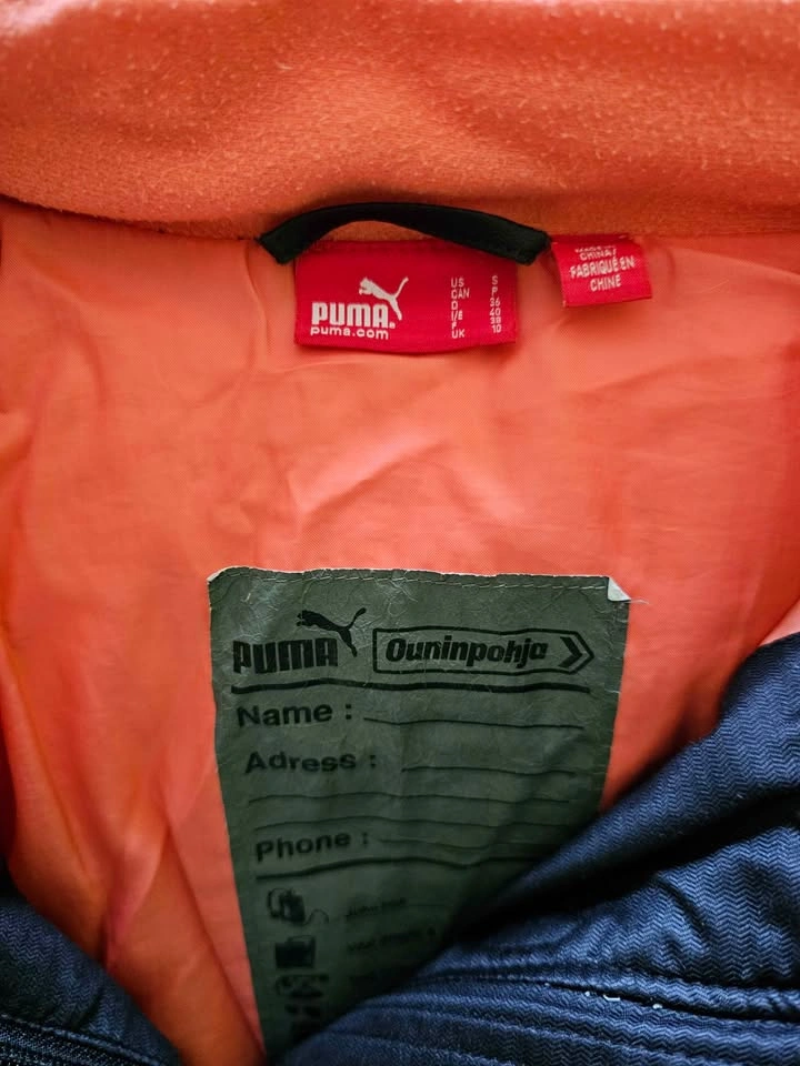 PUMA Women's Black & Coral Pink Puffer Winter Jacket - Size S - photo 3