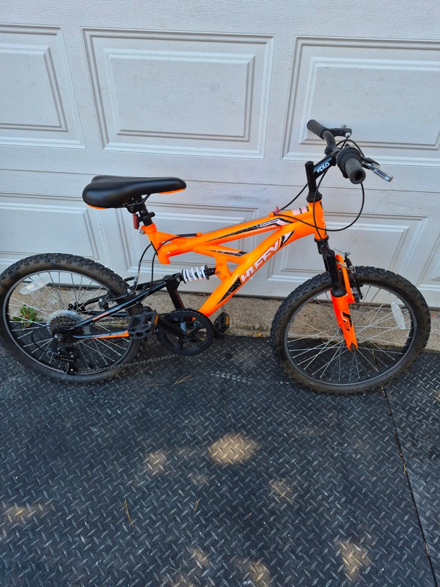 24'' wheel bike orange Huffy rock creek dual suspension - photo 4