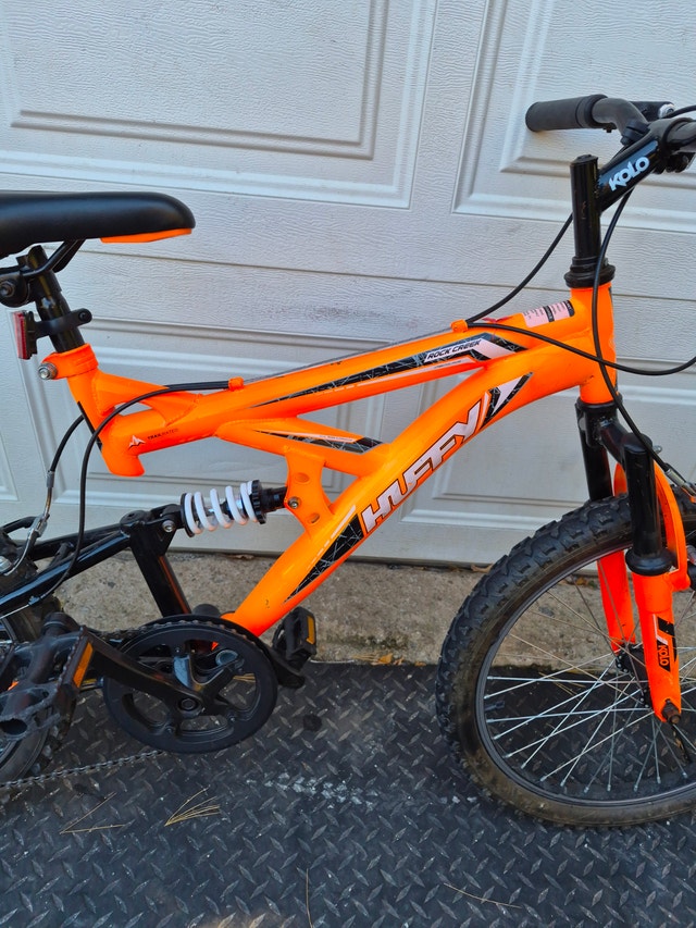 24'' wheel bike orange Huffy rock creek dual suspension - photo 5