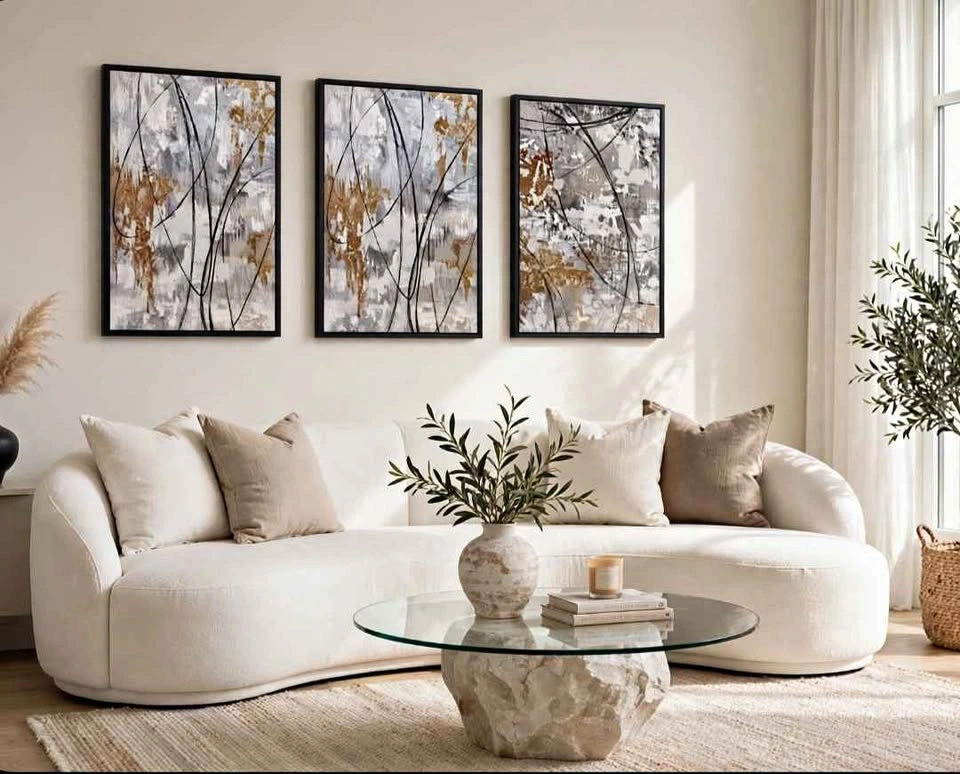 3-Piece Abstract Wall Art — 23" x 35"