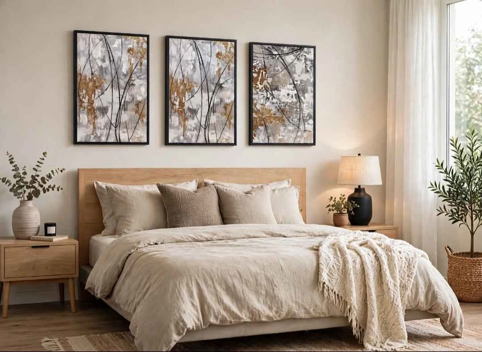 3-Piece Abstract Wall Art — 23" x 35" - photo 2