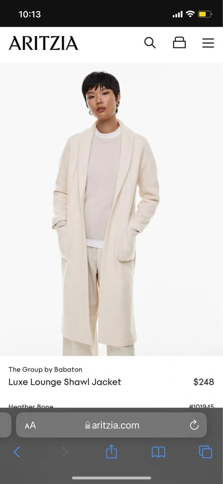 Babaton wool coat