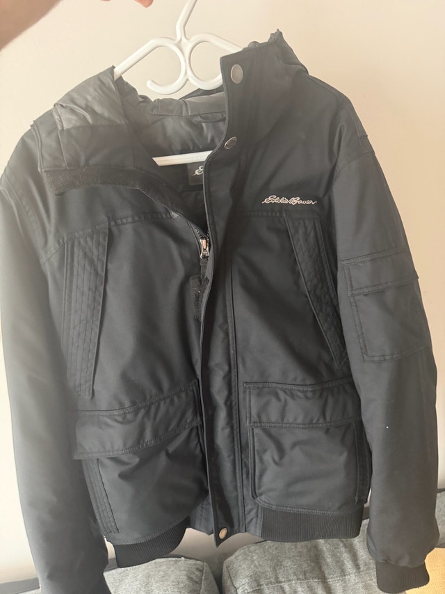 Eddie Bauer Men's Down Jacket – Black, Size M