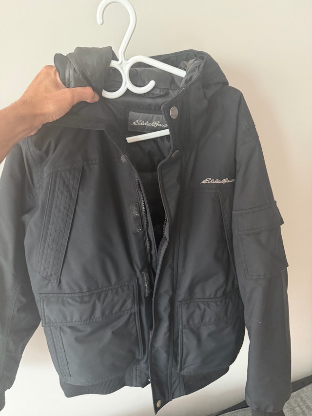Eddie Bauer Men's Down Jacket – Black, Size M - photo 3