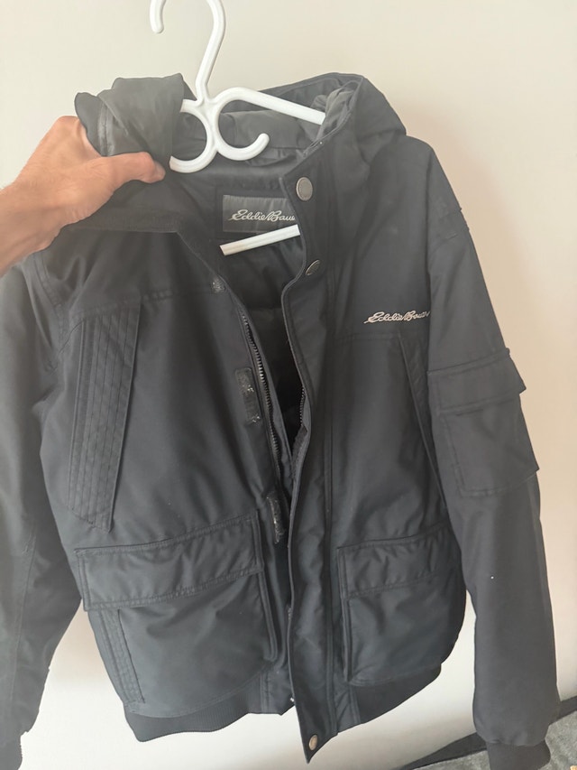 Eddie Bauer Men's Down Jacket – Black, Size M - photo 4