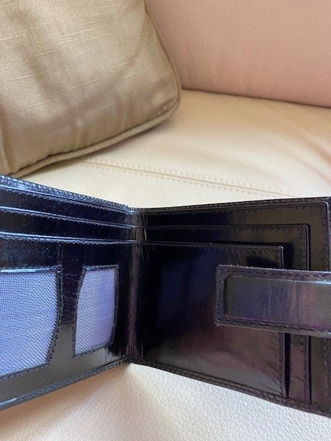 Black leather wallet for man or woman - photo 4