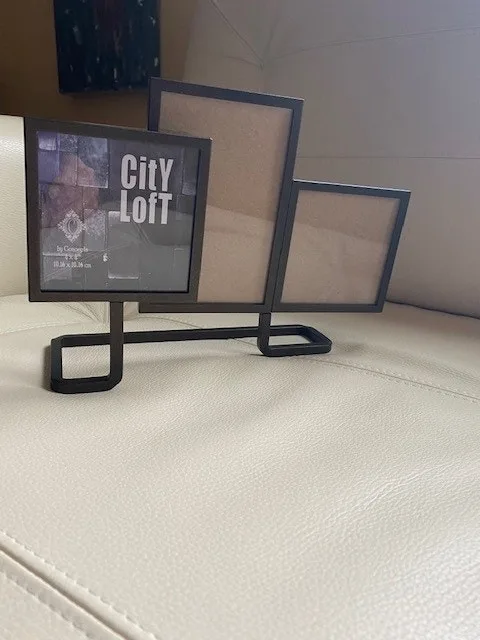 Metal 3 picture photo frame