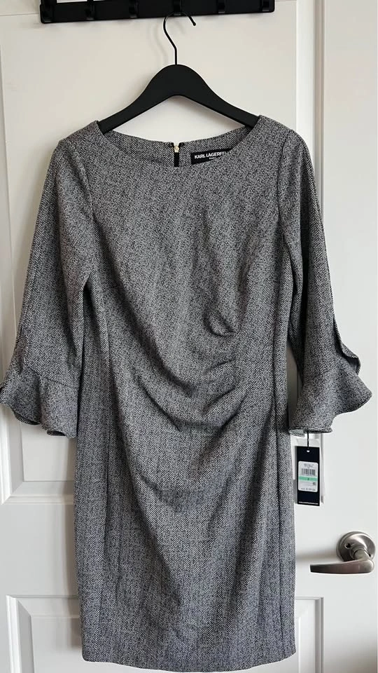 Karl Lagerfeld Paris Herringbone Sheath Dress size 8 - photo 4