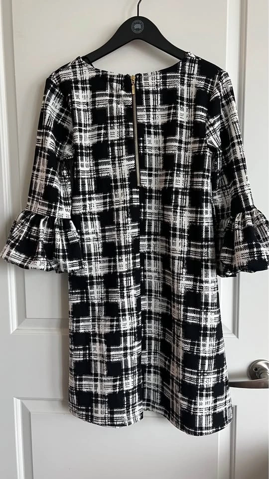 Nina Leonard Plaid Bell Sleeve Dress - photo 2
