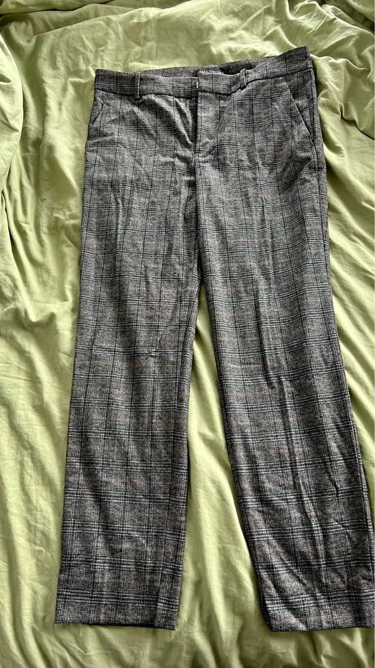Zara Woman Plaid Trousers