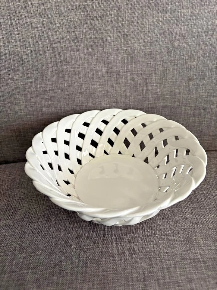Vintage Primo'Gi Italian Woven Ceramic Bowl - Made in Italy