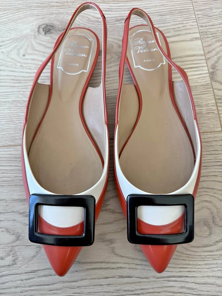 Roger Vivier Slingback Flats Size 37.5