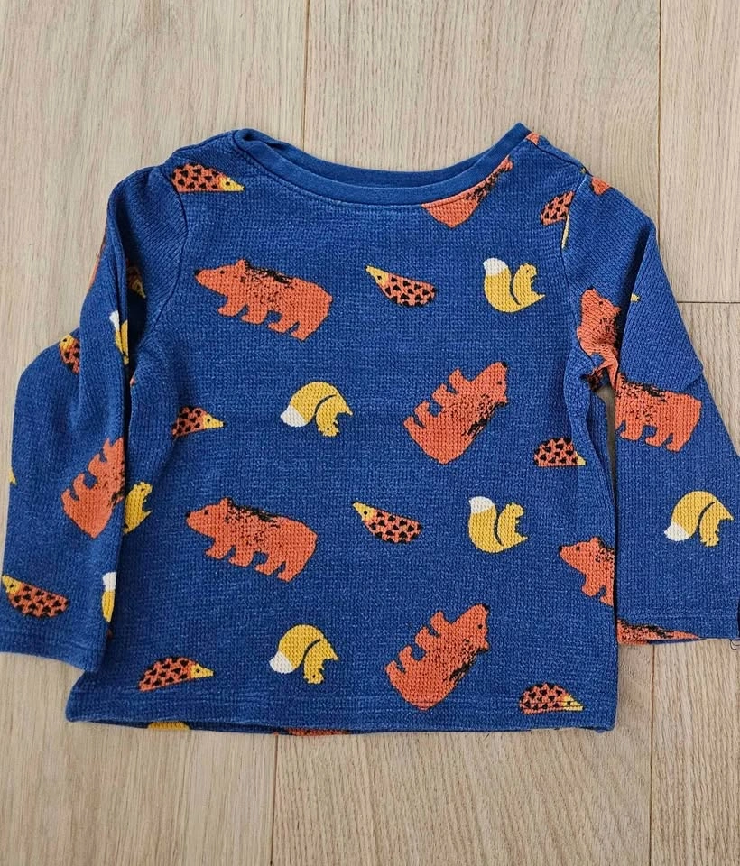 2T waffle-knit sweater