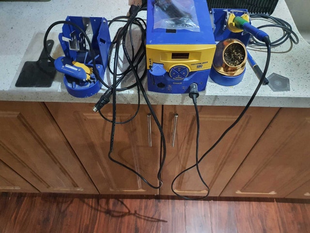 Hakko FM-203 dual port soldering station, tweezer, micro pencil - photo 2