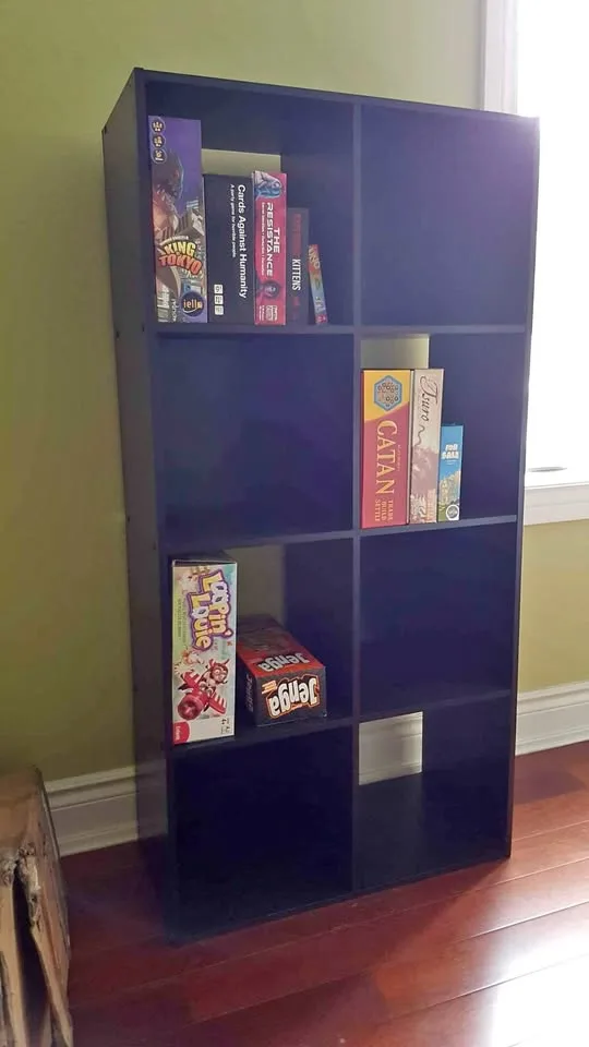 Black 8-cube bookcase / Cabinet / Bookshelf / Storage Organizer thumbnail