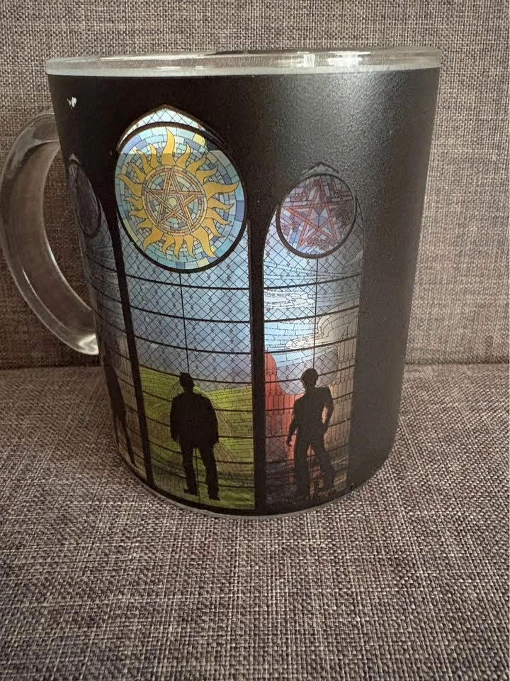 Supernatural TV Show Stained Glass Mug - Just Funky Collectible - photo 3