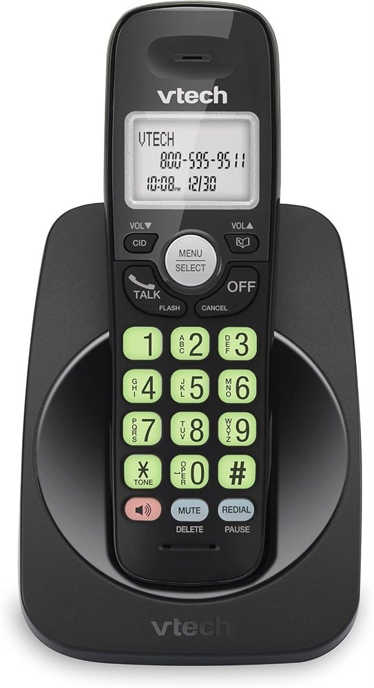 VTech VG101-11 Cordless Phone w Speakerphone & Caller ID (Black)