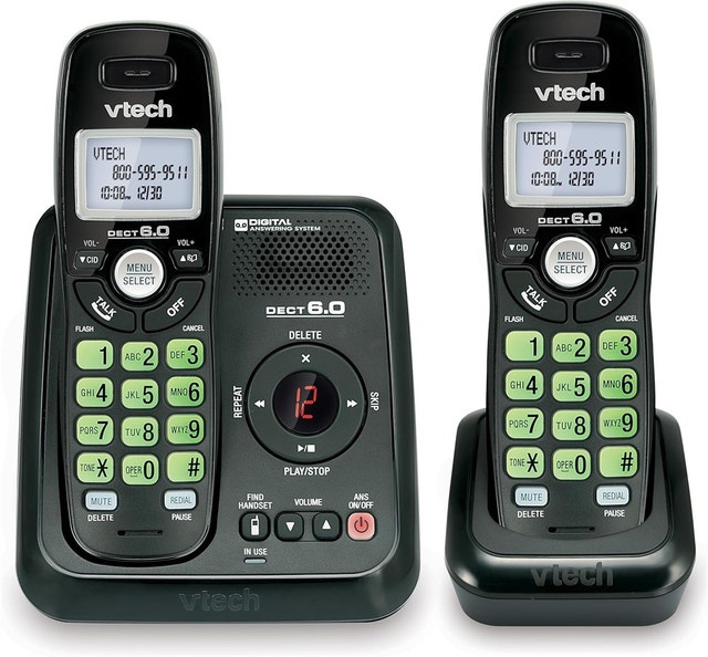 VTech CS6124-21 DECT 6.0 2-Handset Cordless Phone System
