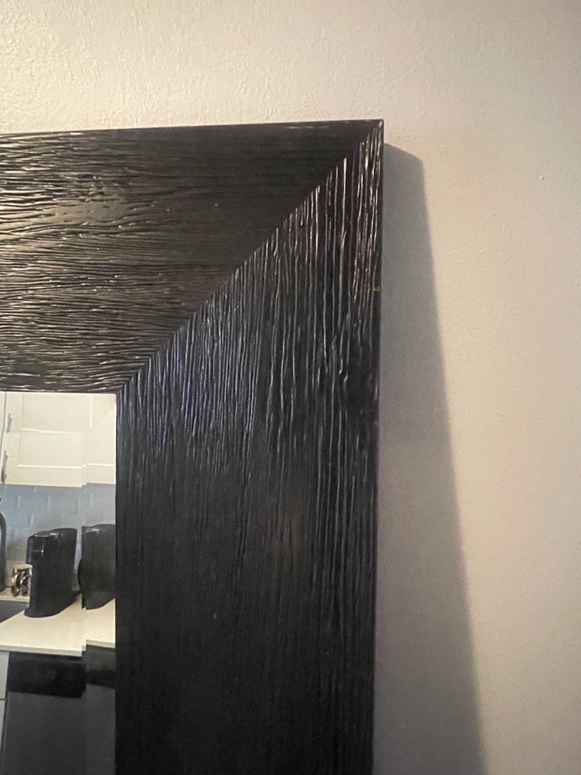 Large Full-Length Floor Mirror – Black Wood Frame – $40 OBO - photo 3