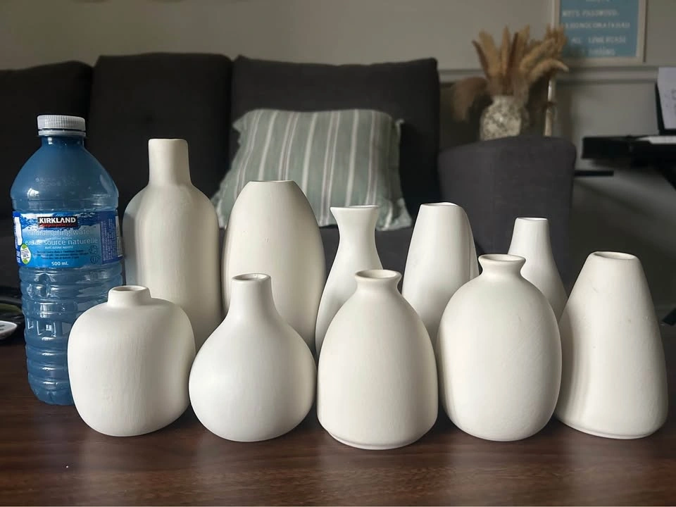 Set of 10 SMALL decorative ceramic vases - photo 5