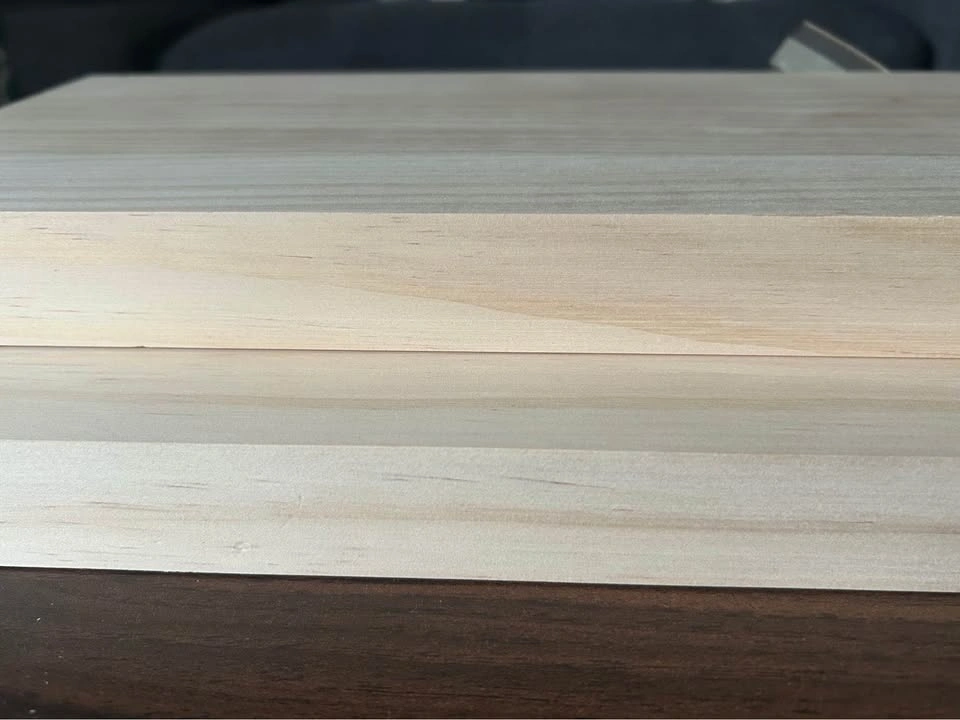 Natural pine solid wood floating shelves - photo 2