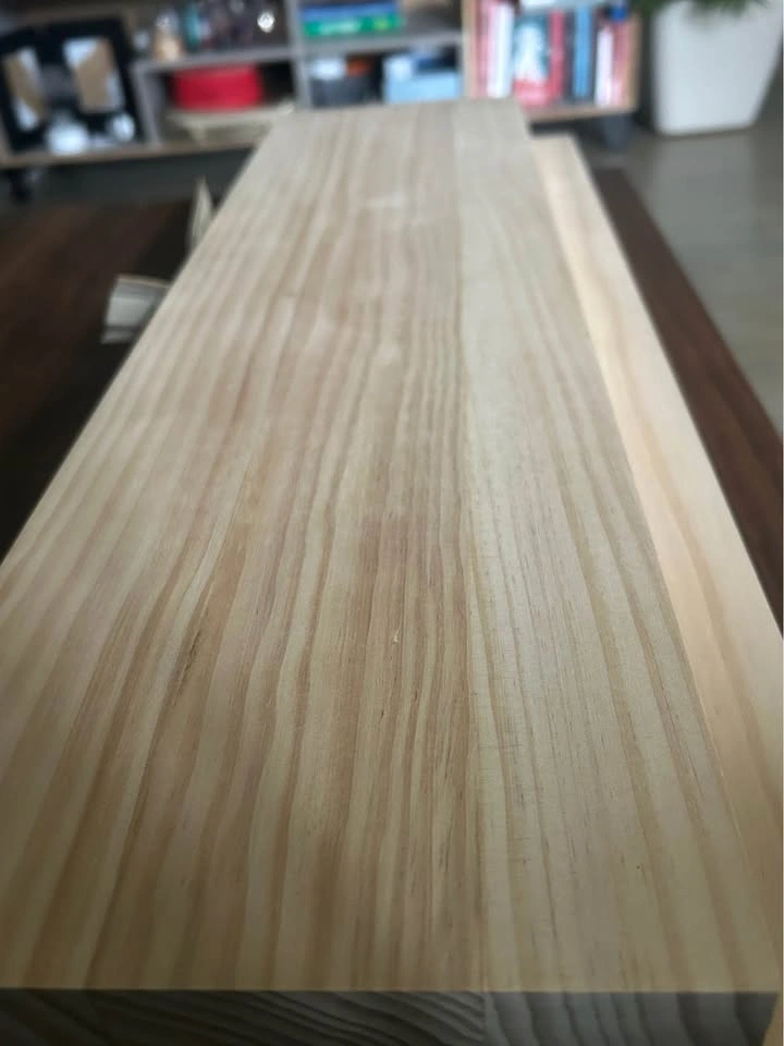 Natural pine solid wood floating shelves - photo 3