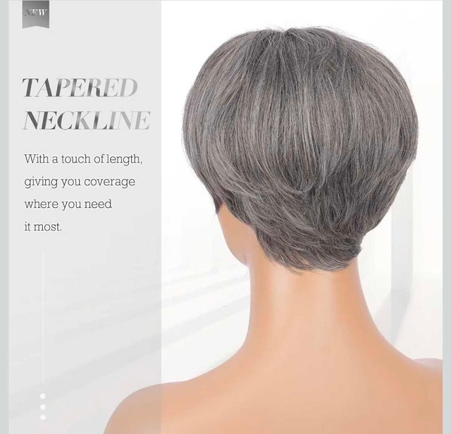 Salt and Pepper Pixie Cut Wig - photo 5
