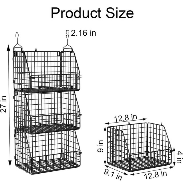 Stackable Wire Baskets - photo 3