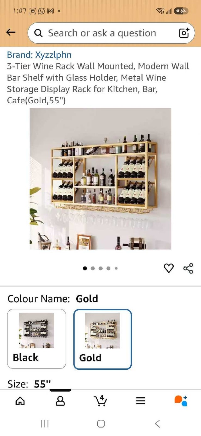 3-Tier Wall Mounted Wine Rack