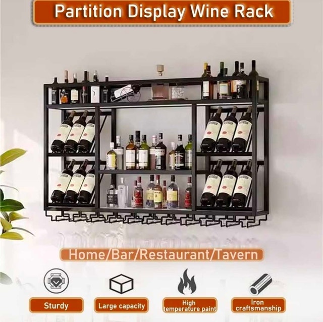 3-Tier Wall Mounted Wine Rack - photo 3