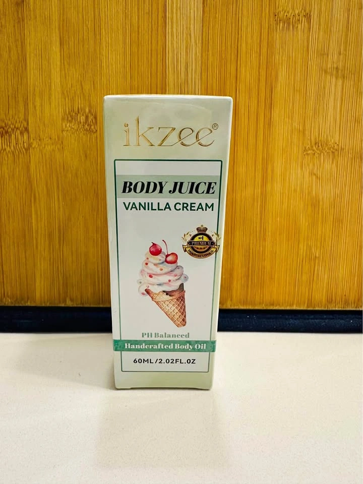 ikzee Body Juice Vanilla Cream Handcrafted Body Oil