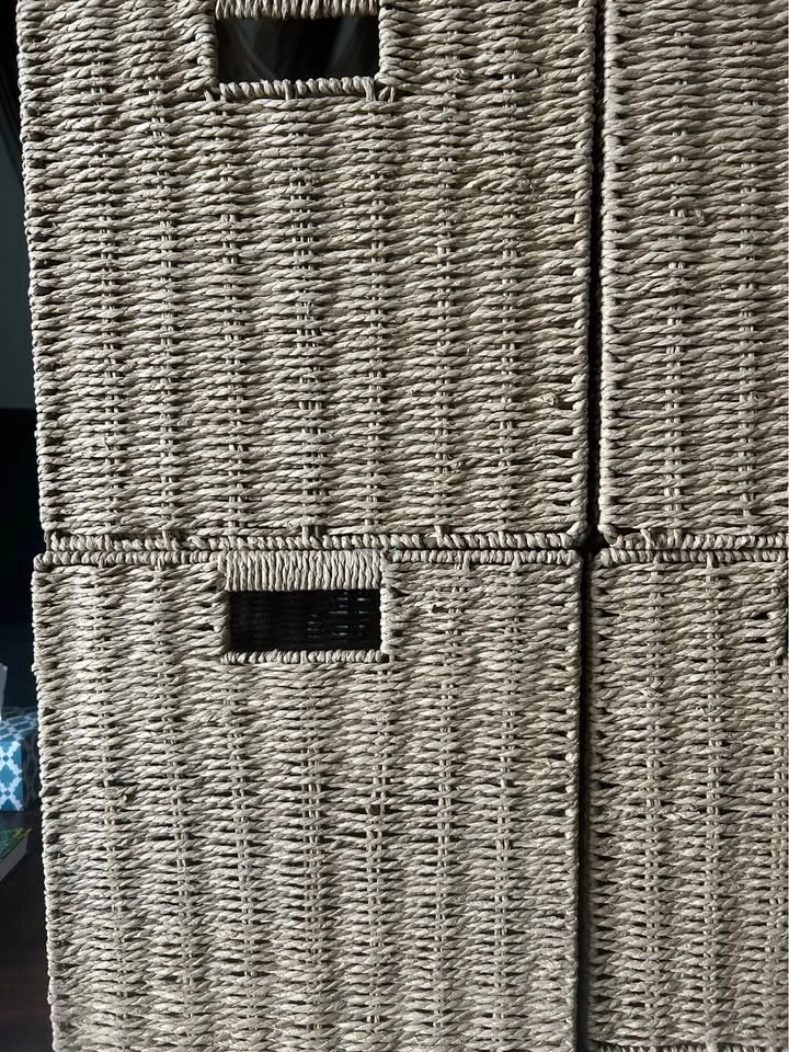 Set of 5 wicker baskets - photo 5