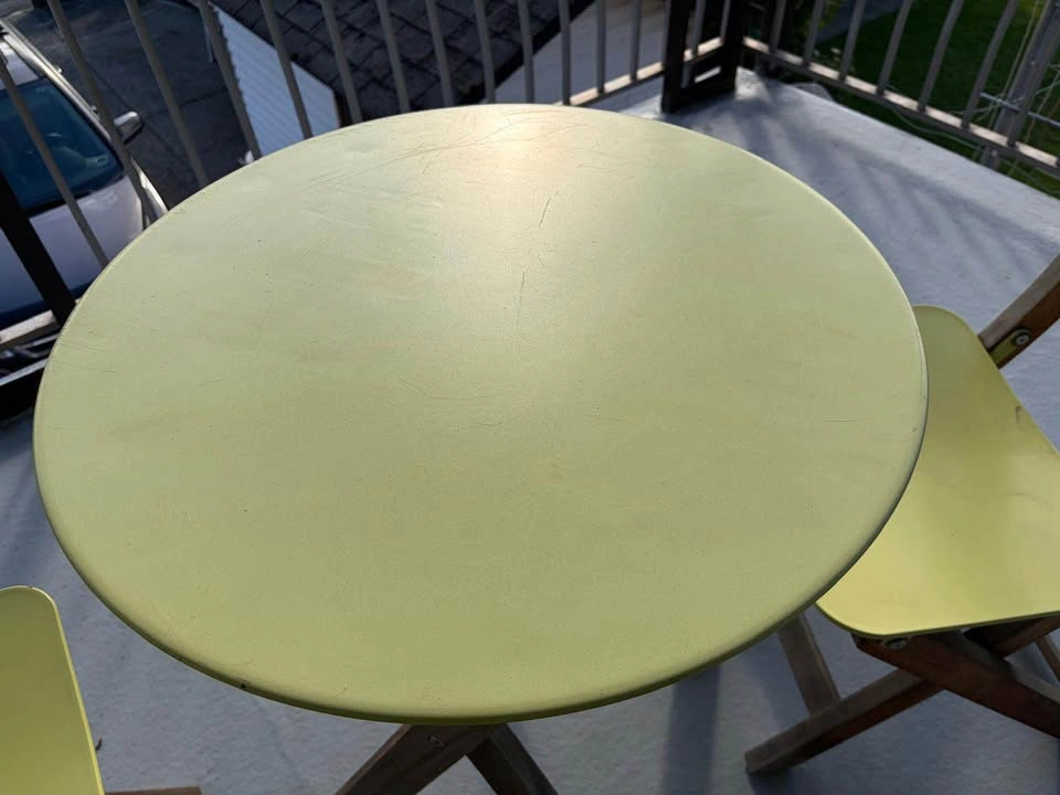 3-Piece Wooden Patio Bistro Set- (Lime Green) - photo 3