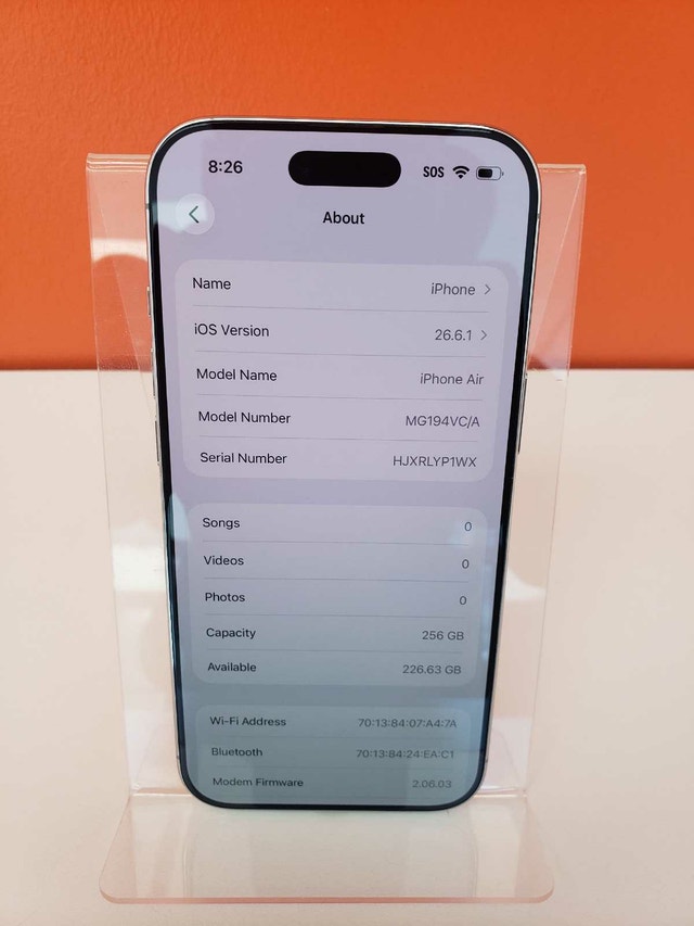IPHONE 17 AIR -256GB | UNLOCKED - photo 2
