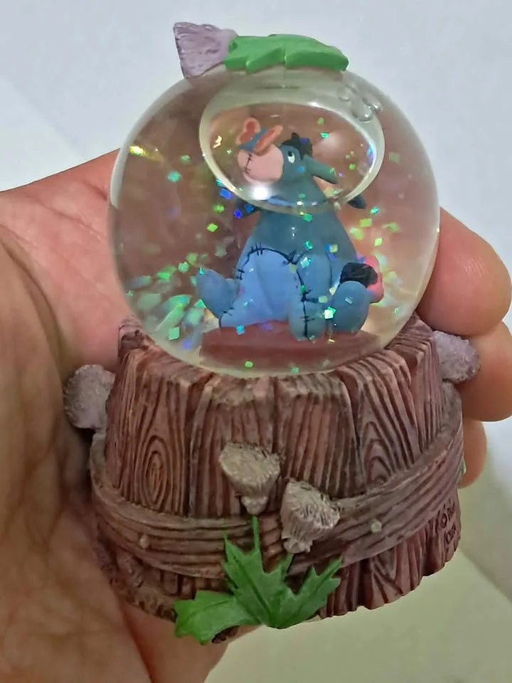 Disney's Winnie the Pooh's Spring Eeyore Mini Glitter Snow Globe thumbnail