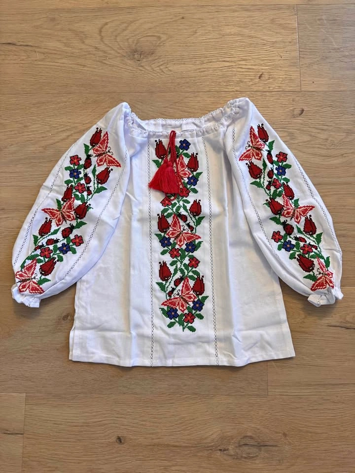 Children's Ukrainian Embroidered Vyshyvanka Blouses
