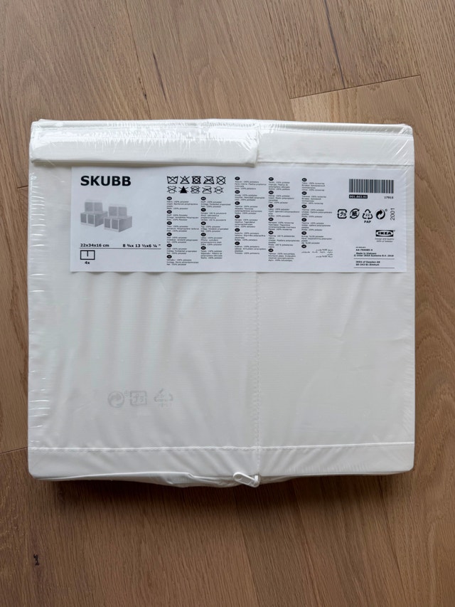 IKEA SKUBB Shoe Boxes – White – Brand New