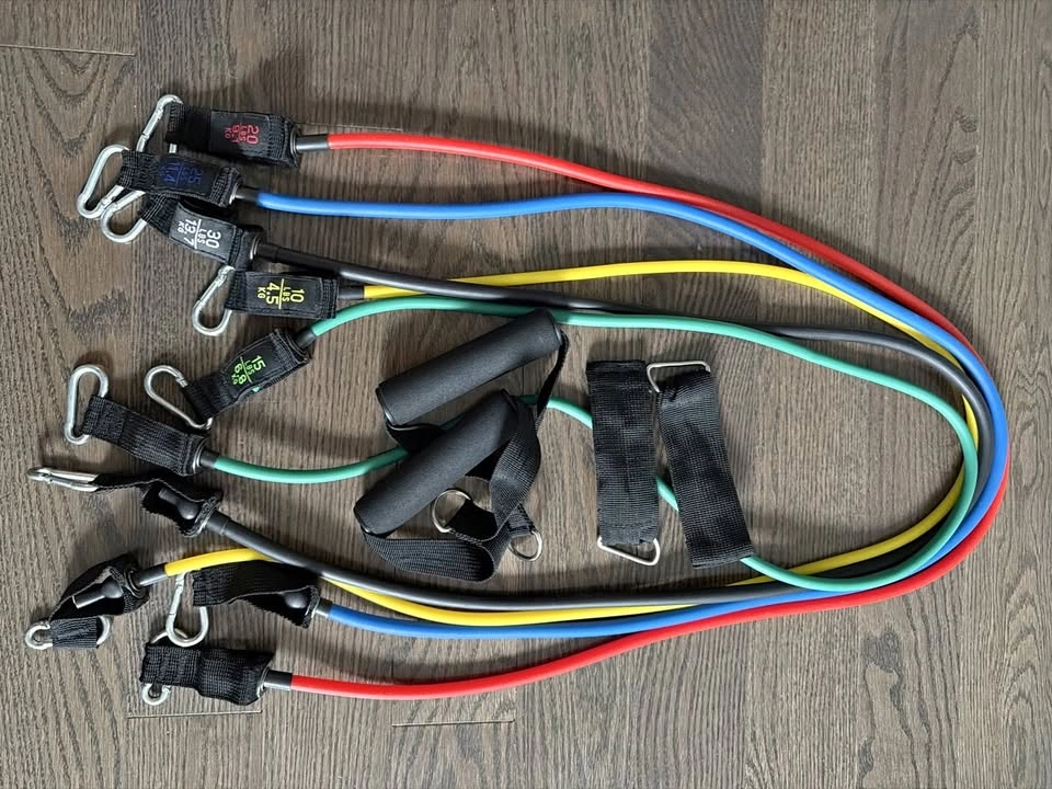 Resistance Bands Set – 5 Stackable Bands (10–30 lb)