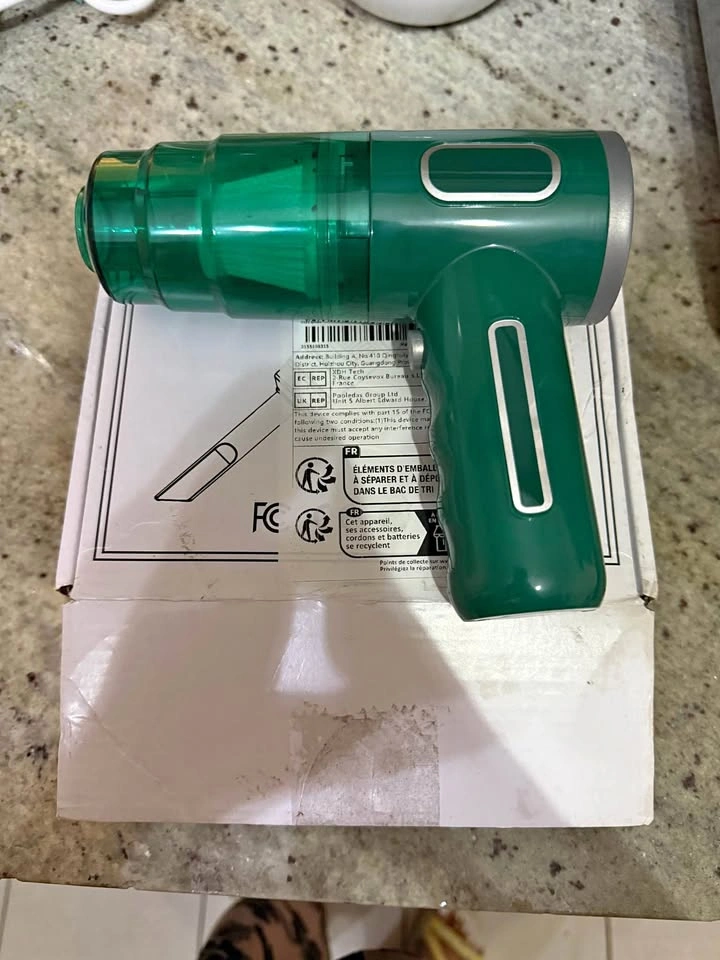 Green Cordless Handheld Vacuum Cleaner