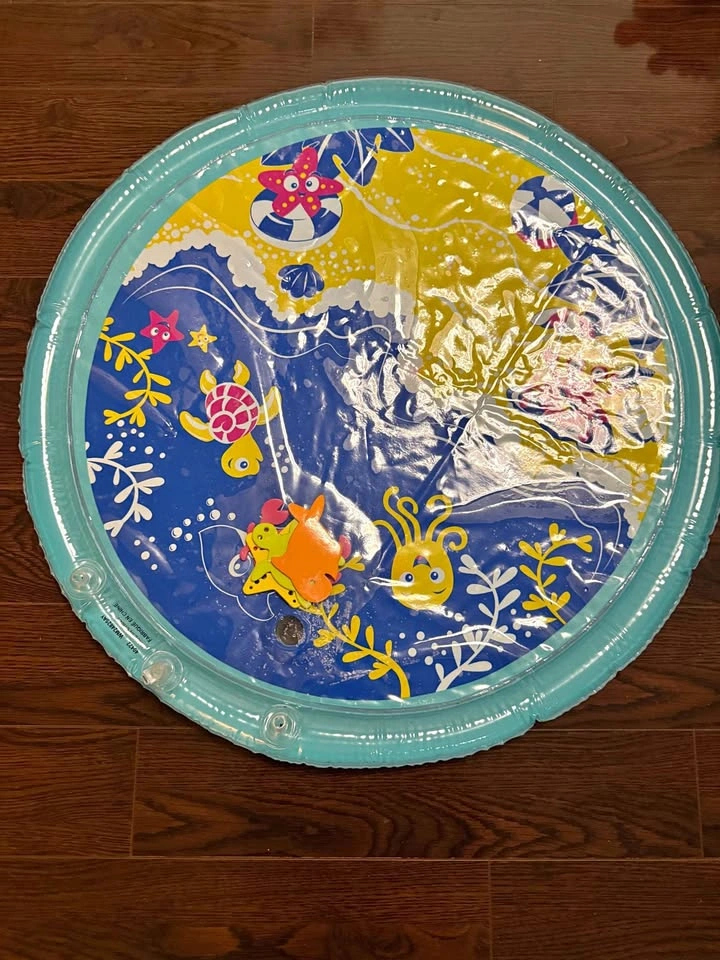 Inflatable Ocean Theme Tummy Time Water Mat