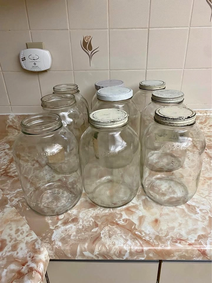 Jars 128oz - 10”H- each $5.00