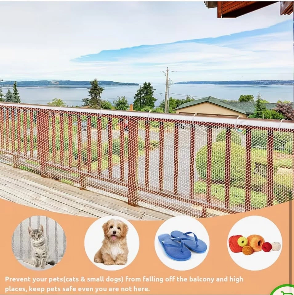 Brand New Black Nylon Mesh Netting for Pet Balcony Safety - photo 5