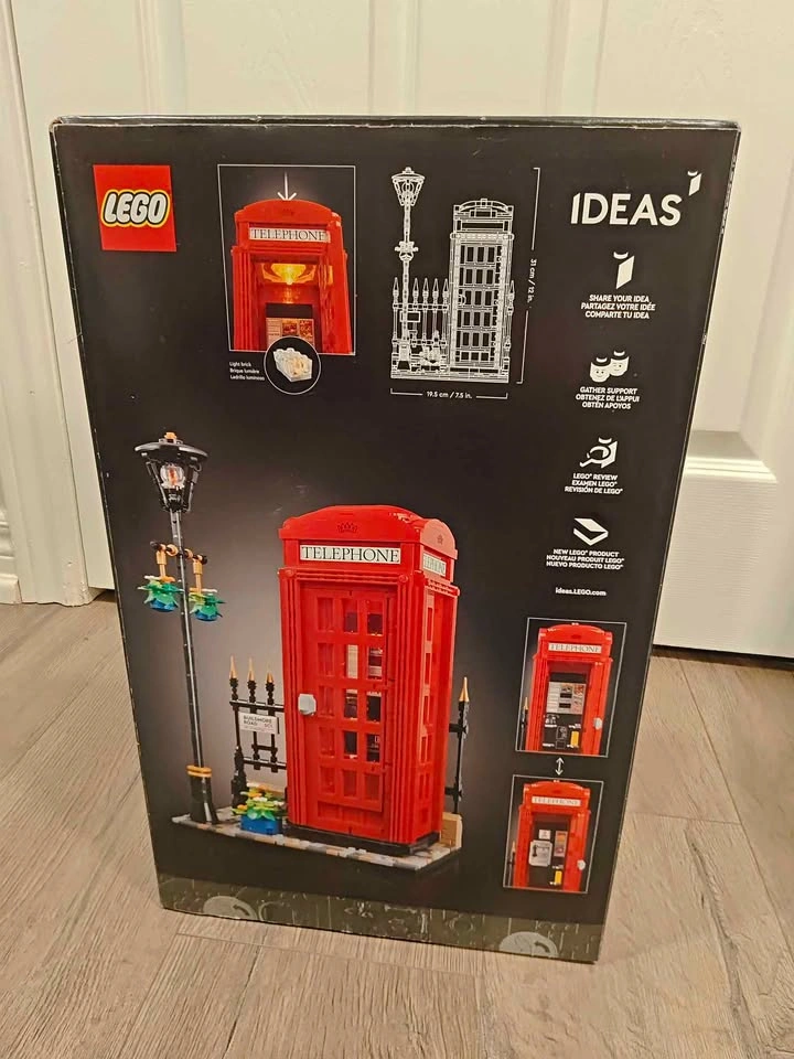 BNIB LEGO Ideas 21347 Red London Telephone Box - photo 2